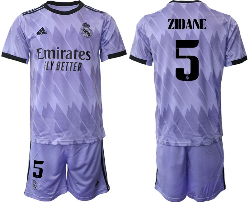 Men 2022-2023 Club Real Madrid away purple #5 Soccer Jersey